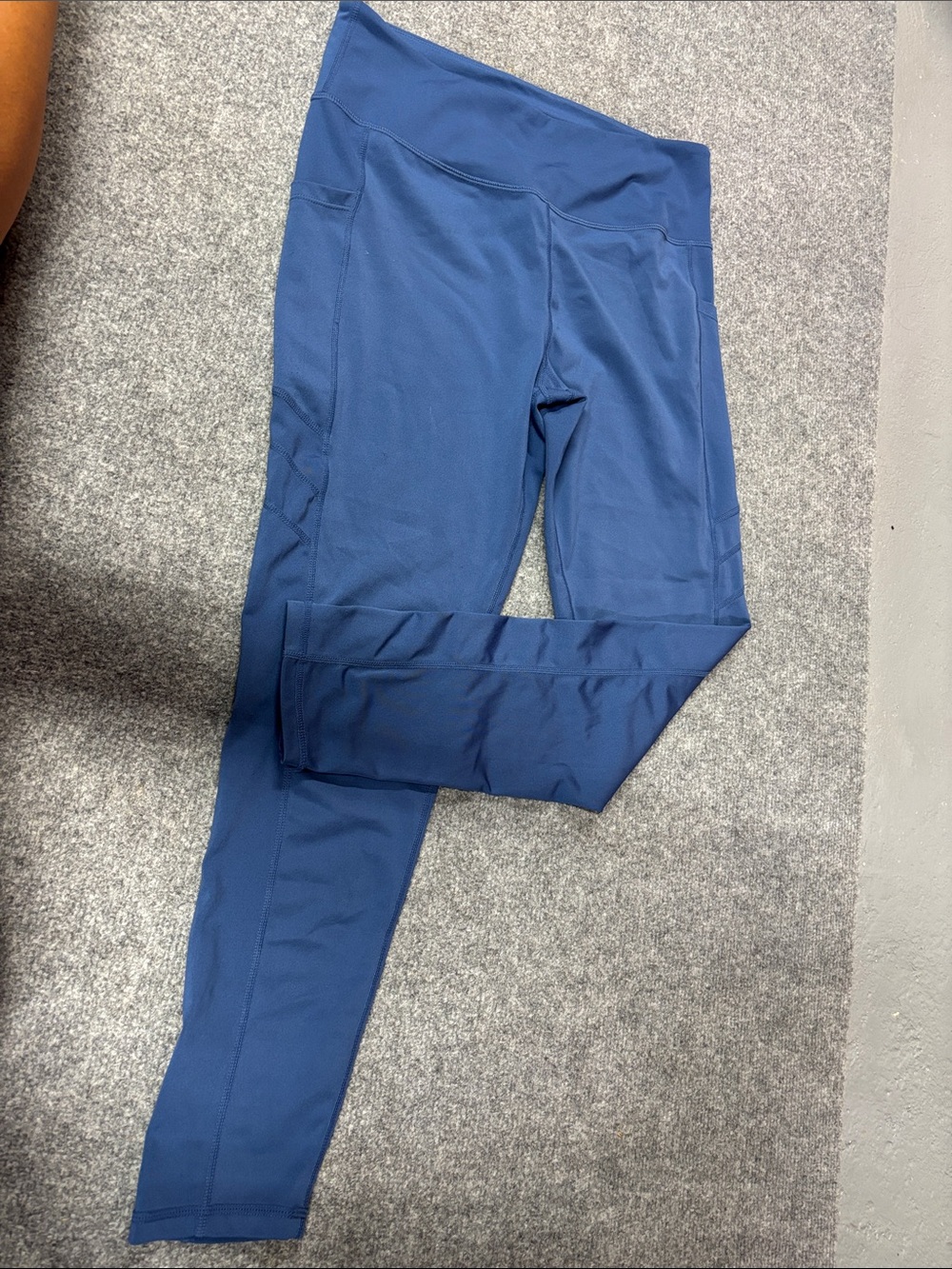 Womens Blue Active Leggings
